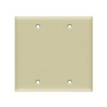Enerlites 8802M-I Blank Cover Two-Gang Wall Plate, Mid-Size, Ivory