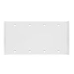 Enerlites 8804-W Blank Cover Four-Gang Wall Plate, White
