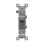 Enerlites 88115-GY Residential Grade 15A Toggle Switch, Single Pole, Gray