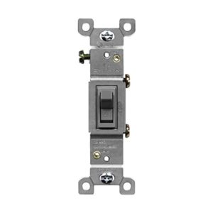 Enerlites 88115-GY Residential Grade 15A Toggle Switch, Single Pole, Gray