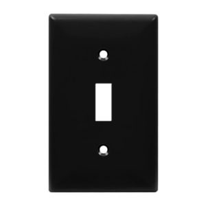 Enerlites 8811-BK Toggle Switch One-Gang Wall Plate, Black