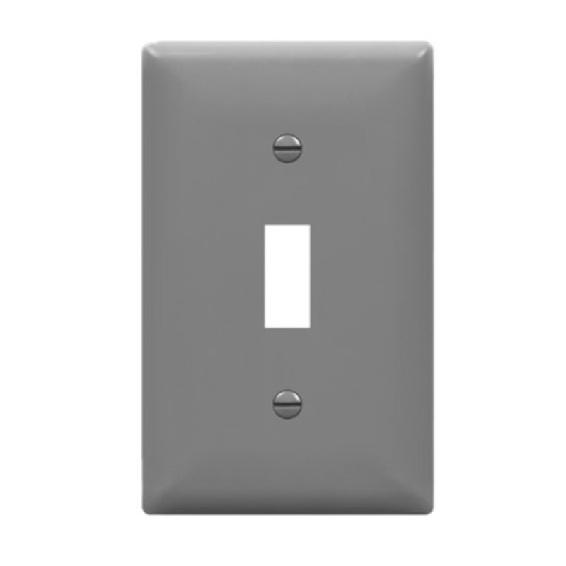 Enerlites 8811-GY Toggle Switch One-Gang Wall Plate, Gray
