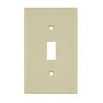 Enerlites 8811O-I Toggle Switch One-Gang Wall Plate, Oversize, Ivory