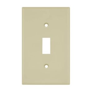 Enerlites 8811O-I Toggle Switch One-Gang Wall Plate, Oversize, Ivory