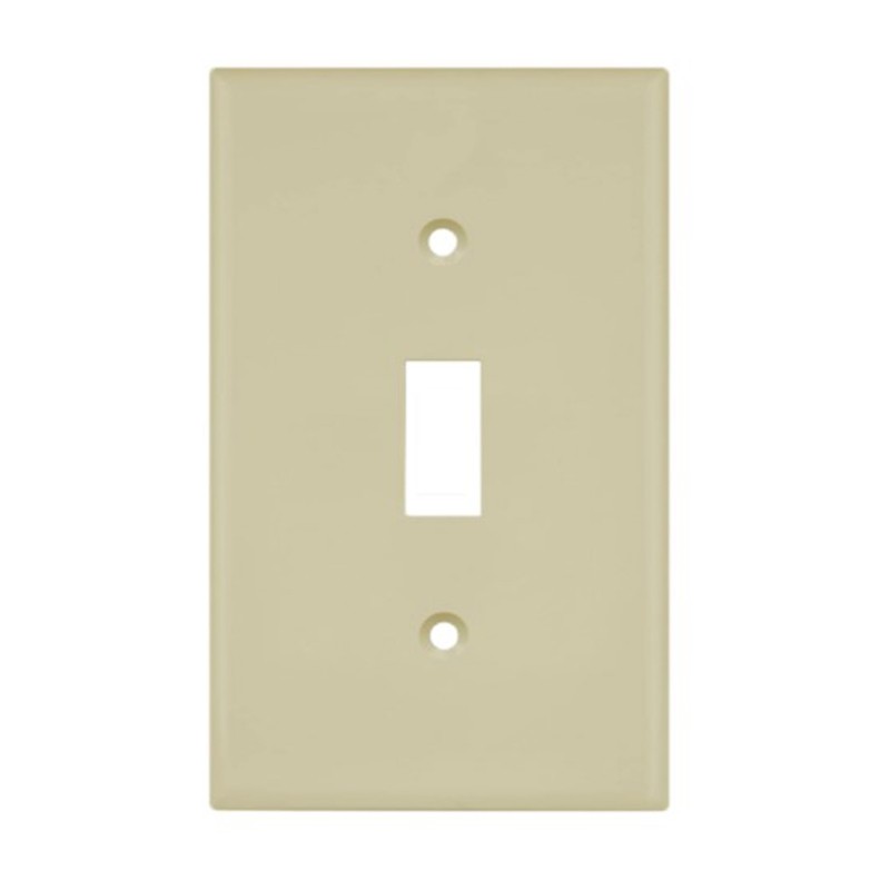 Enerlites 8811O-I Toggle Switch One-Gang Wall Plate, Oversize, Ivory