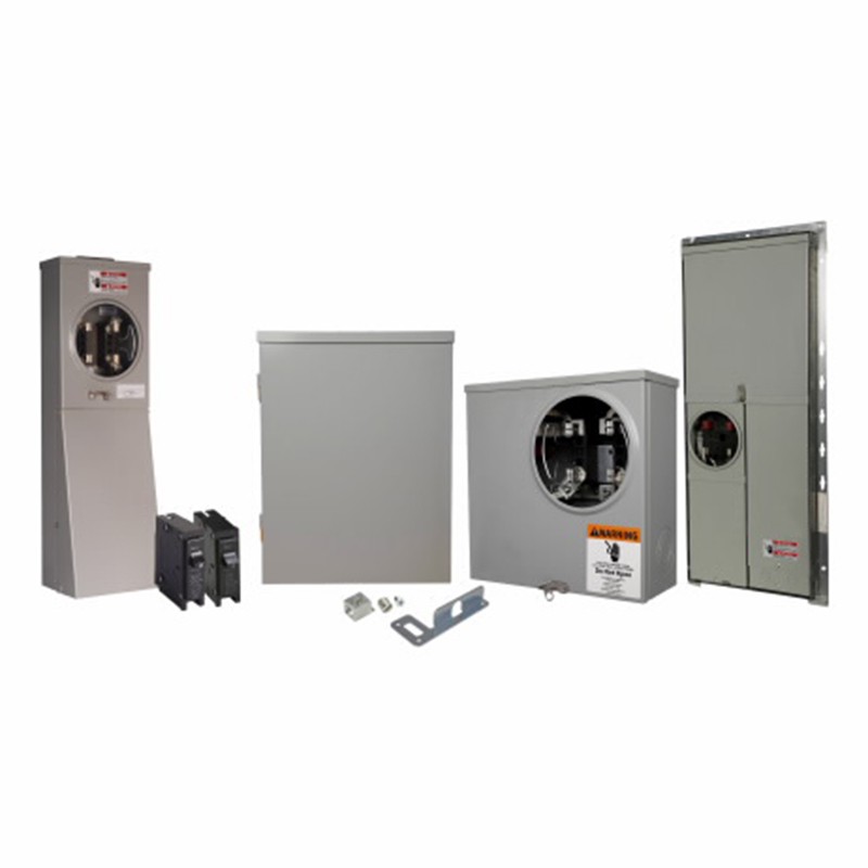 GE TMPR8220RF 2-Socket Ringless Meter Stack Module, 800 A, 1 Phase, 4 Wires