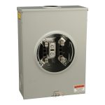 Square D UTRS213B Individual meter socket, ringless socket, no bypass, 4 jaws no release