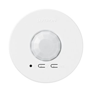Lutron LRF2-OCR2B-P-WH Radio Power Saver Wireless Ceiling-Mounted Occupancy/Vacancy Sensor, White