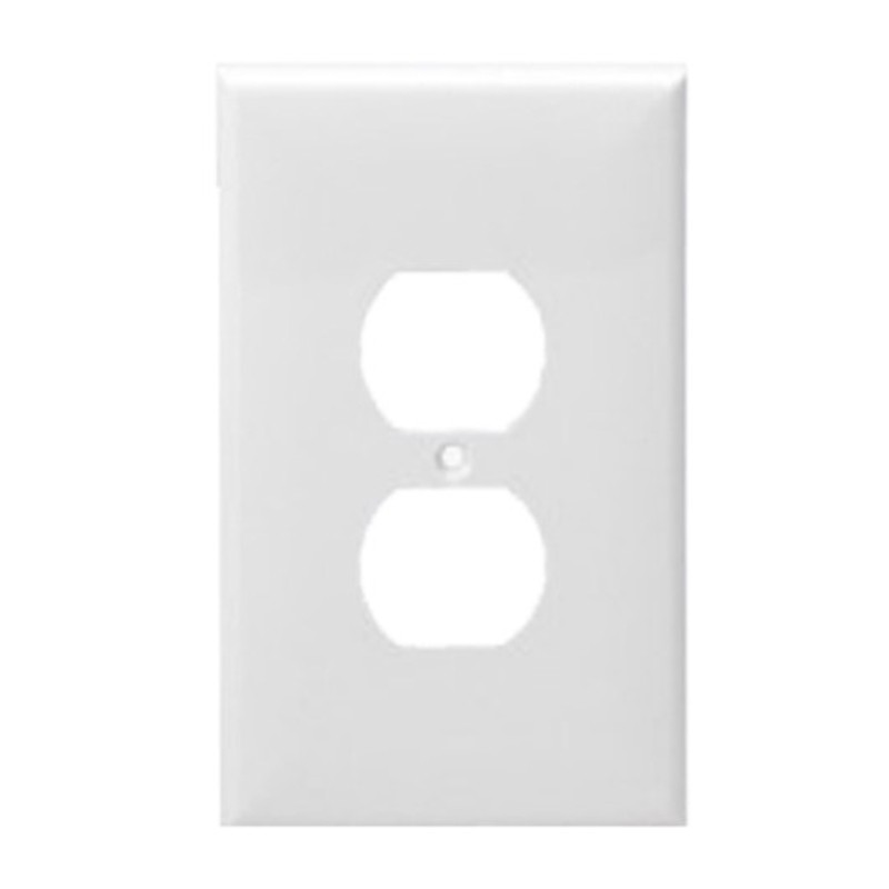 Enerlites 8821M-W Duplex Receptacle One-Gang Wall Plate Mid-Size, White