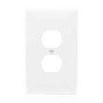 Enerlites 8821O-W Duplex Receptacle One-Gang Wall Plate Oversized, White