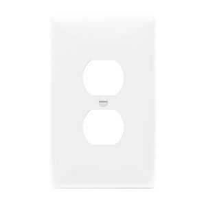 Enerlites 8821O-W Duplex Receptacle One-Gang Wall Plate Oversized, White