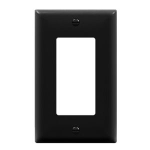 Enerlites 8831-BK Decorator/GFCI One-Gang Wall Plate, Black
