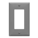 Enerlites 8831-GY Decorator/GFCI One-Gang Wall Plate, Gray
