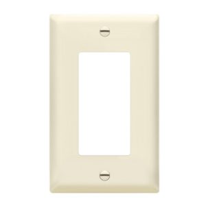 Enerlites 8831-LA Decorator/GFCI One-Gang Wall Plate, Light Almond