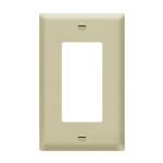 Enerlites 8831M-I Decorator/GFCI One-Gang Wall Plate Mid-Size, Ivory