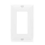 Enerlites 8831M-W Decorator/GFCI One-Gang Wall Plate Mid-Size, White