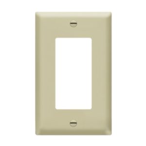 Enerlites 8831O-I Decorator/GFCI One-Gang Wall Plate Oversize, Ivory