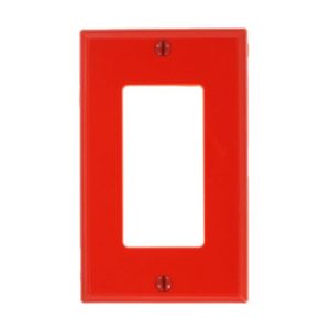 Enerlites 8831-R Decorator/GFCI One-Gang Wall Plate, Red