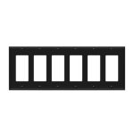 Enerlites 8836-BK Decorator/GFCI Six-Gang Wall Plate, Black