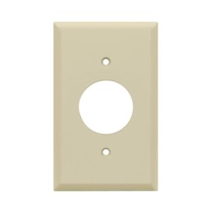 Enerlites 8851-I Single Receptacle One-Gang Wall Plate, Ivory