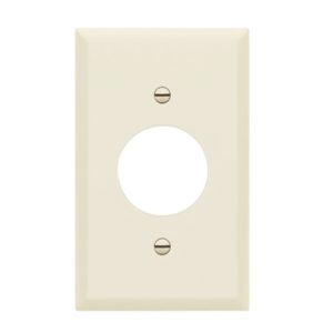 Enerlites 8851-LA Single Receptacle One-Gang Wall Plate, Light Almond