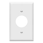 Enerlites 8851-W Single Receptacle One-Gang Wall Plate, White