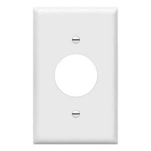 Enerlites 8851-W Single Receptacle One-Gang Wall Plate, White