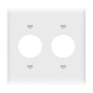 Enerlites 8852-W Single Receptacle Two-Gang Wall Plate, White