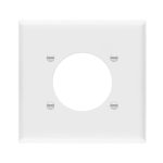 Enerlites 8972-W Single Receptacle Power Outlet Wall Plate, White