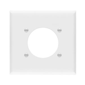 Enerlites 8972-W Single Receptacle Power Outlet Wall Plate, White
