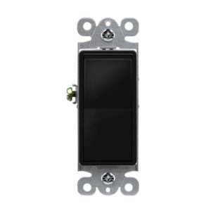 Enerlites 91150-BK Residential Grade Decorator Switch, Single Pole, Black