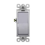 Enerlites 91150-GY Residential Grade Decorator Switch, Single Pole, Gray