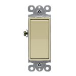 Enerlites 91150-I Residential Grade Decorator Switch, Single Pole, Ivory