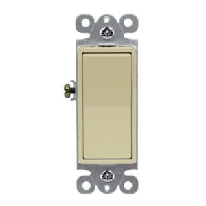 Enerlites 91160-I Residential Grade Decorator Switch with Back Light, Single Pole, Ivory