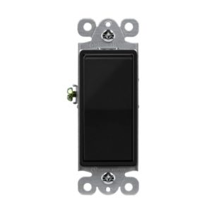 Enerlites 93150-BK Residential Grade Decorator Switch, Three-Way, Black