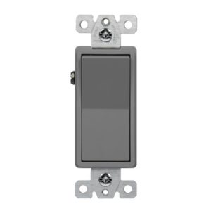Enerlites 93200-GY Commercial Grade 20A Decorator Switch, Three-Way, Gray