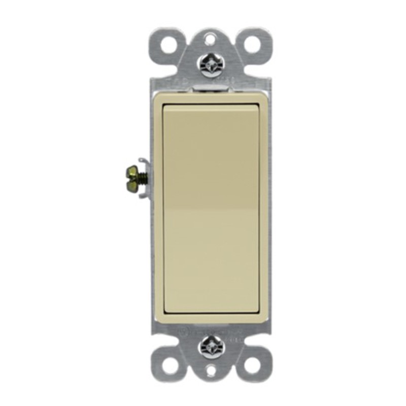Enerlites 93200-I Commercial Grade 20A Decorator Switch, Three-Way, Ivory