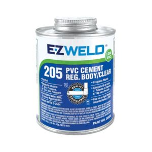 EZ-Weld GLPTS-1 205 PVC Clear Cement 1 Pint