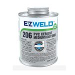 EZ-Weld GLGAL-206 Heavy Duty PVC Gray Cement Gallon