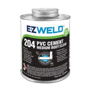 EZ-Weld GLQTS- JEA 204 PVC Cement 1 Quart
