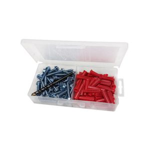 PAK1/4 Light Duty Plastic Screw Anchor Kit