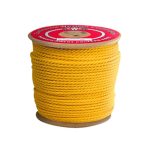 BU3/8-300 Yellow 3-Strand Polypropylene 3/8in Pulling Rope 300ft