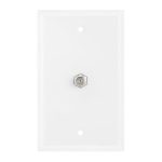 P675WH White Coaxial F-Connector Wall Plate