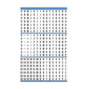 MK-AZ-015 Preprinted Wire Marker Book, A-Z / 0-15