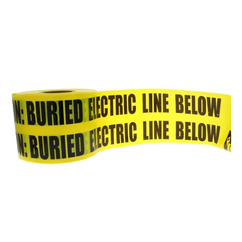 WT61000E-Y 6in x 1000ft Buried Electric Line Below Warning Tape