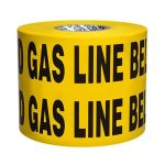 WT61000G 6in x 1000ft Buried Gas Line Below Warning Tape