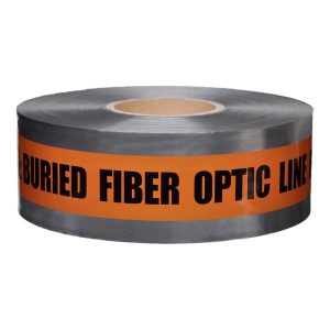WT31-3FO 3in x 1000ft Detectable Fiber Optic Line Below Orange Warning Tape