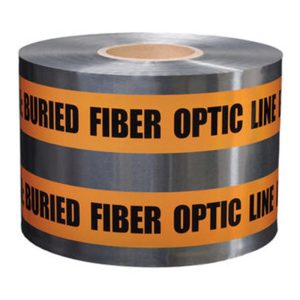 WT31-6FO 6in x 1000ft Detectable Fiber Optic Line Below Orange Warning Tape