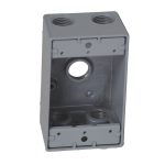 Westgate W1B50-5 1 Gang Weatherproof Outlet 1/2in Trade Size, 5 Outlet Holes
