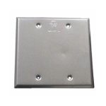 Westgate W2BC-BRZ 2 Gang Weatherproof Blank Cover, Bronze